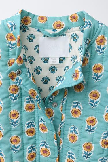 PRINTED PUFFER JACKET - Light blue by Zara - Image 6