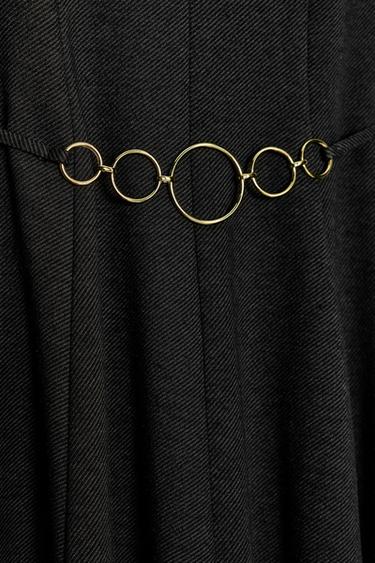 ROBE COURTE EN SERGÉ - Gris foncé de Zara - Image 6