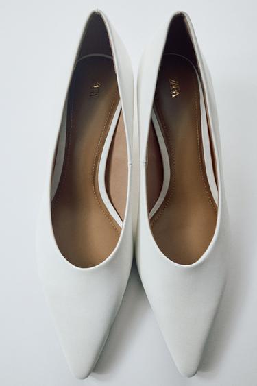 CHAUSSURES KITTEN POINTUES - Blanc de Zara