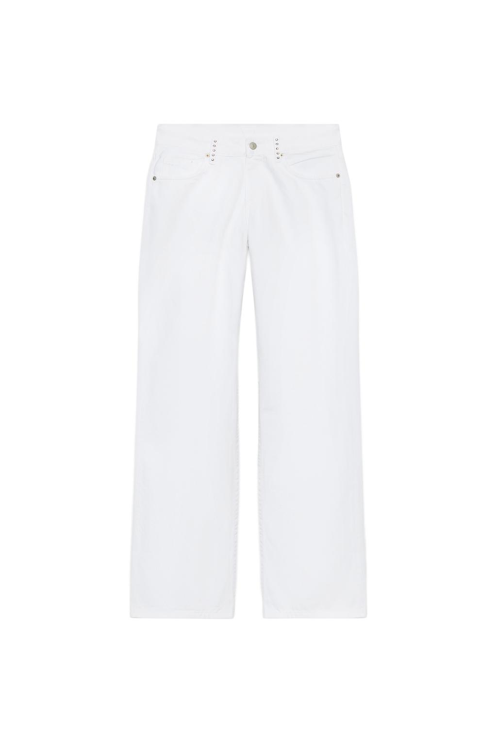 TRF LOW RISE WIDE LEG STUD JEANS - image 4