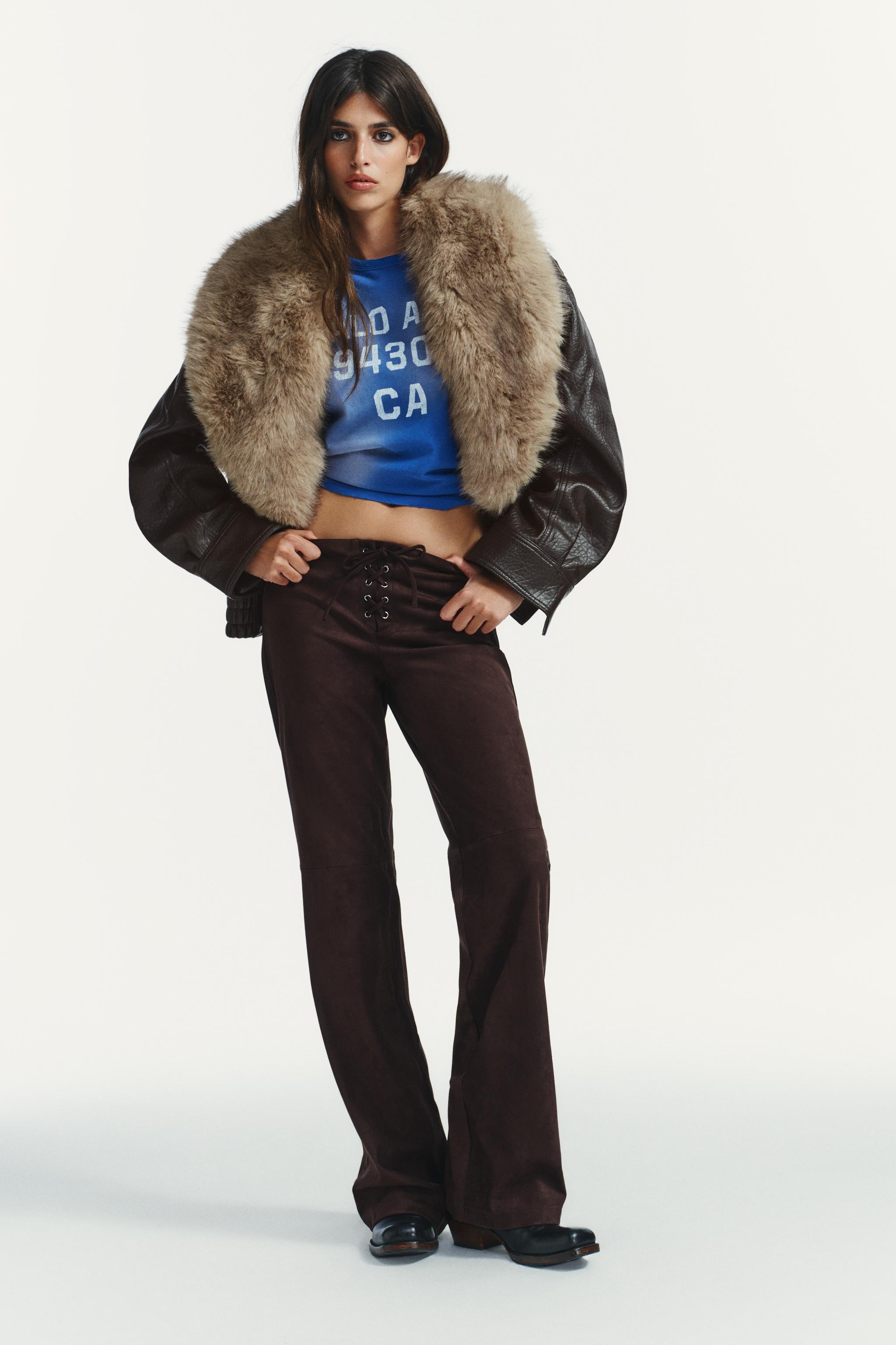 PANTALON FLARE AVEC NŒUD