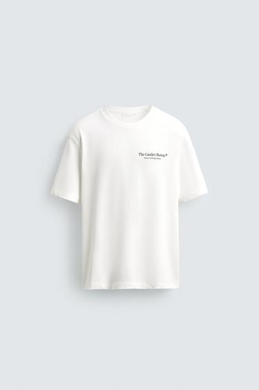 CONTRAST PRINT T-SHIRT - Light beige by Zara