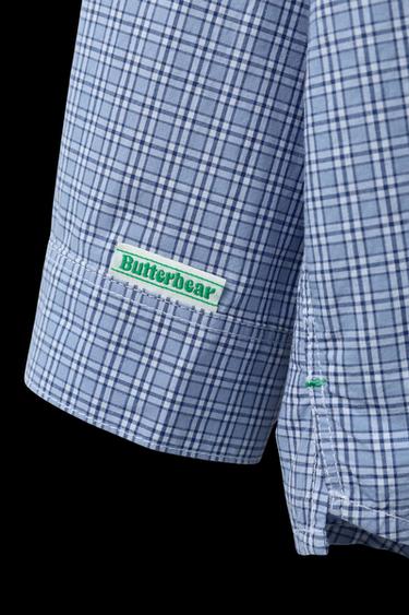 CAMISA CUADROS BUTTERBEAR © - Azul de Zara