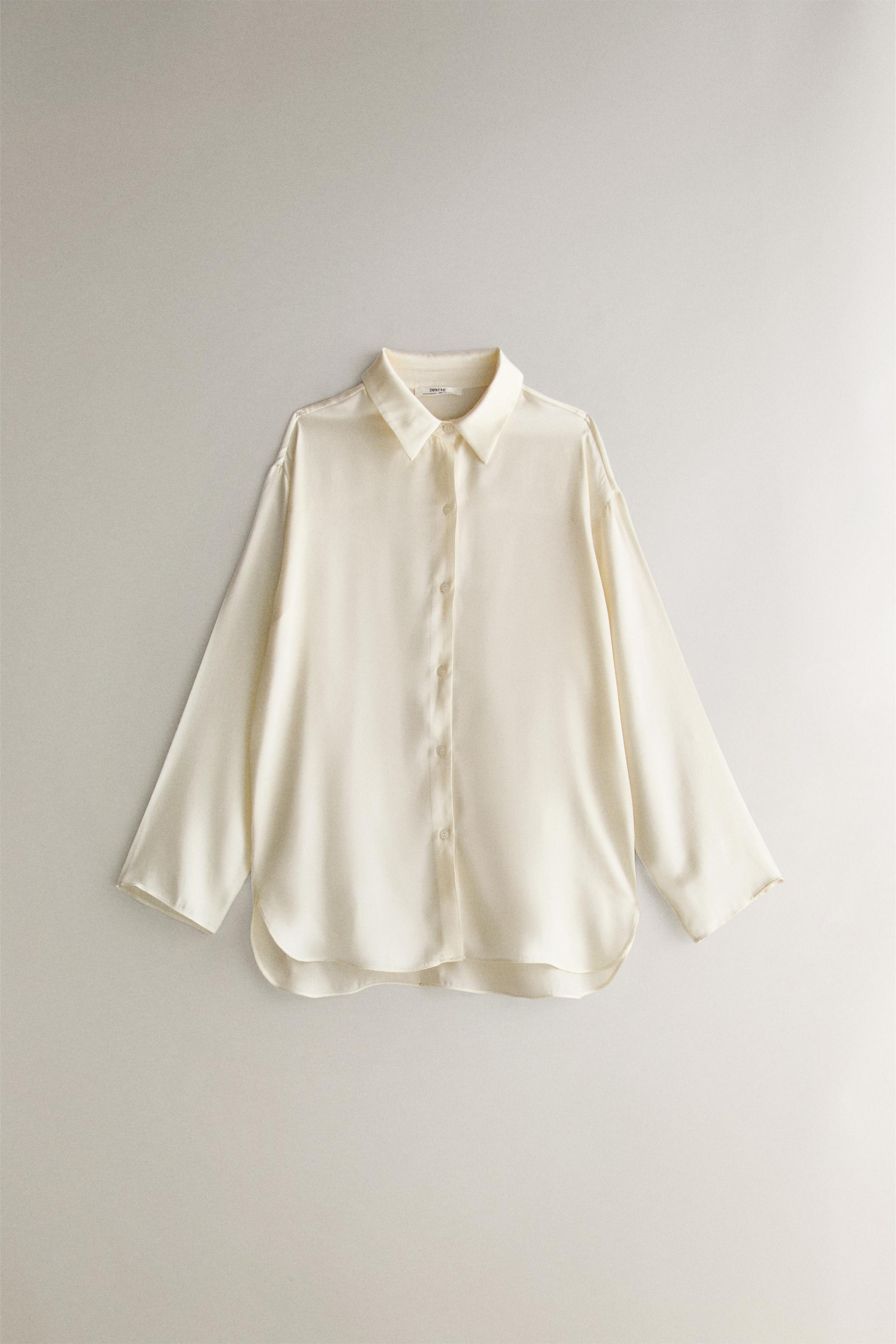 SILK SHIRT - Ecru | ZARA United States