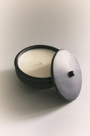 (220 G) BOUGIE PARFUMÉE LEATHER AMBER - Noir de Zara - Image 5