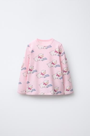 2-6 YEARS/ LAMB PRINT PYJAMAS - Pink by Zara - Image 1