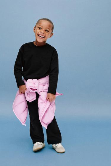 Zara JEDNOBOJNA INTERLOCK DUKSERICA – Tamno antracit