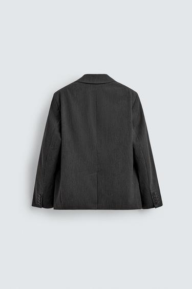 BLAZER OVERSIZE RAYURES - Gris de Zara - Image 7