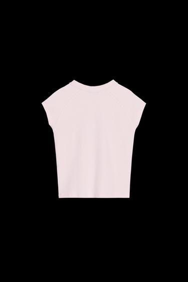 CAMISETA TEXTO - Rosa de Zara