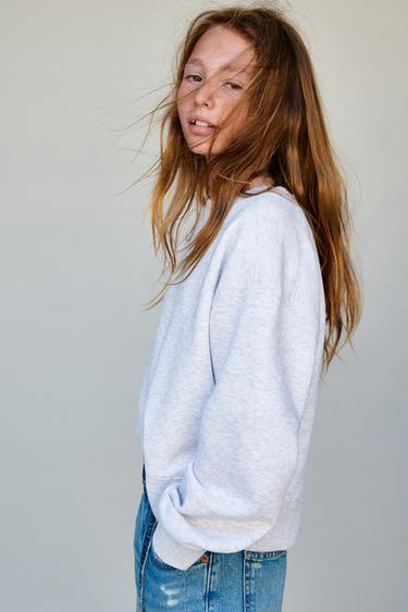 JEANS MOM FIT - Azul de Zara