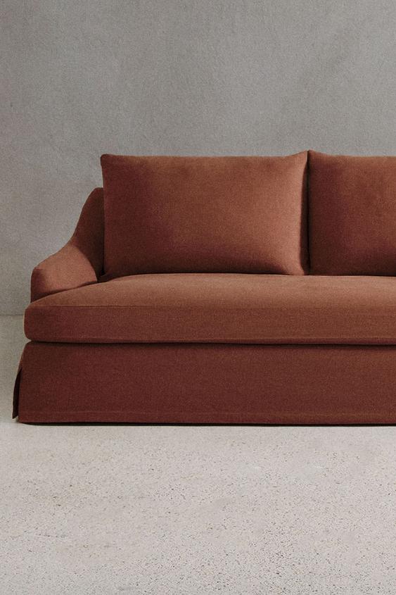 SOFA 01 LINEN COVER - Terracotta by Zara - Image 0