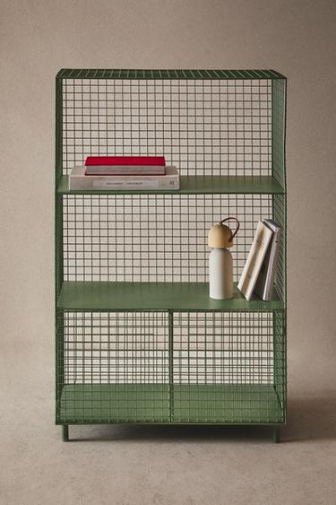 METAL BOOKCASE WITH DOORS - Green by Zara - Image 6