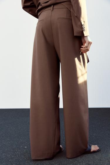 MULTI-POSITION WAIST TROUSERS - Light mink by Zara - Image 5