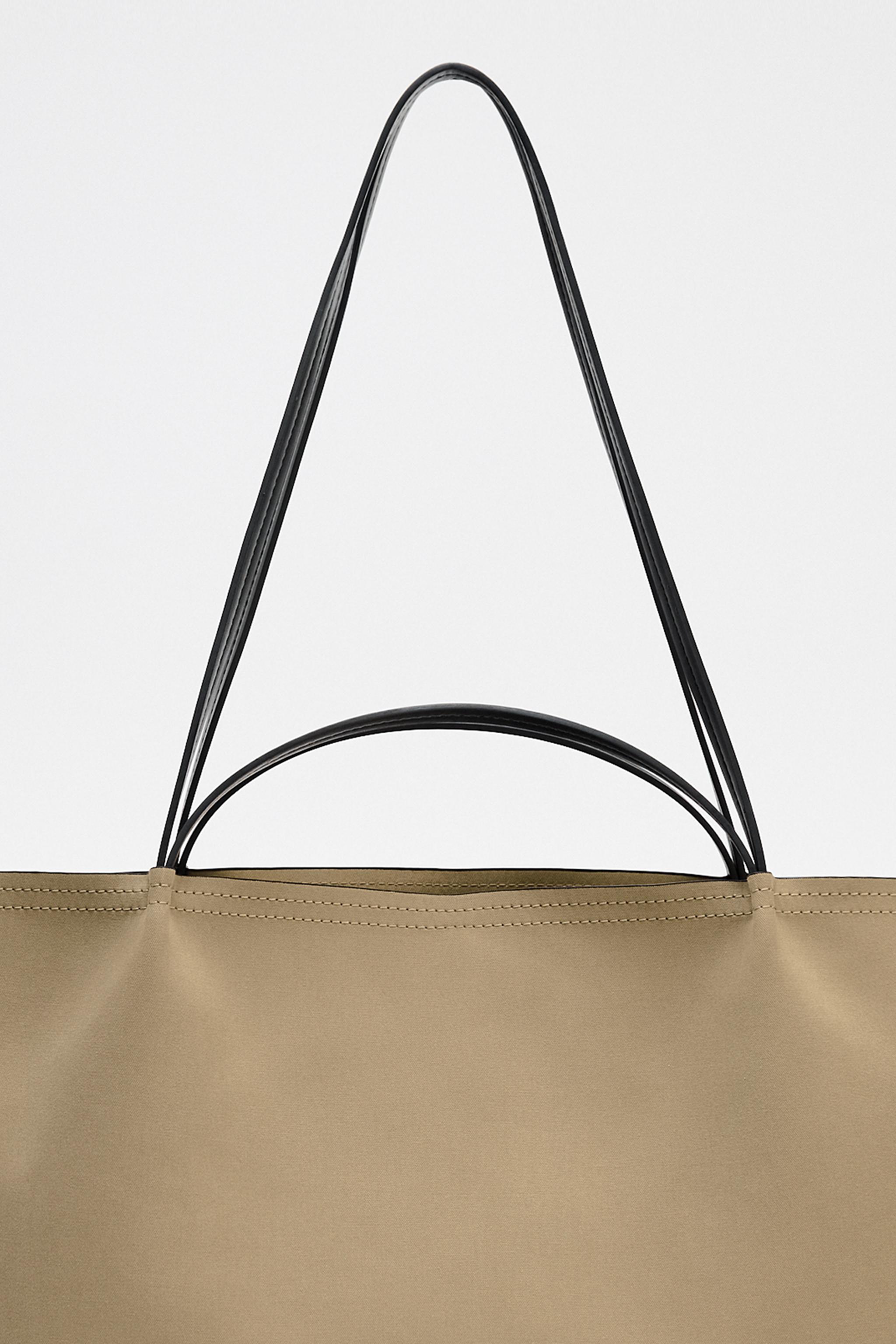 DOUBLE HANDLE TOTE BAG - SAND/BROWN | ZARA South Africa