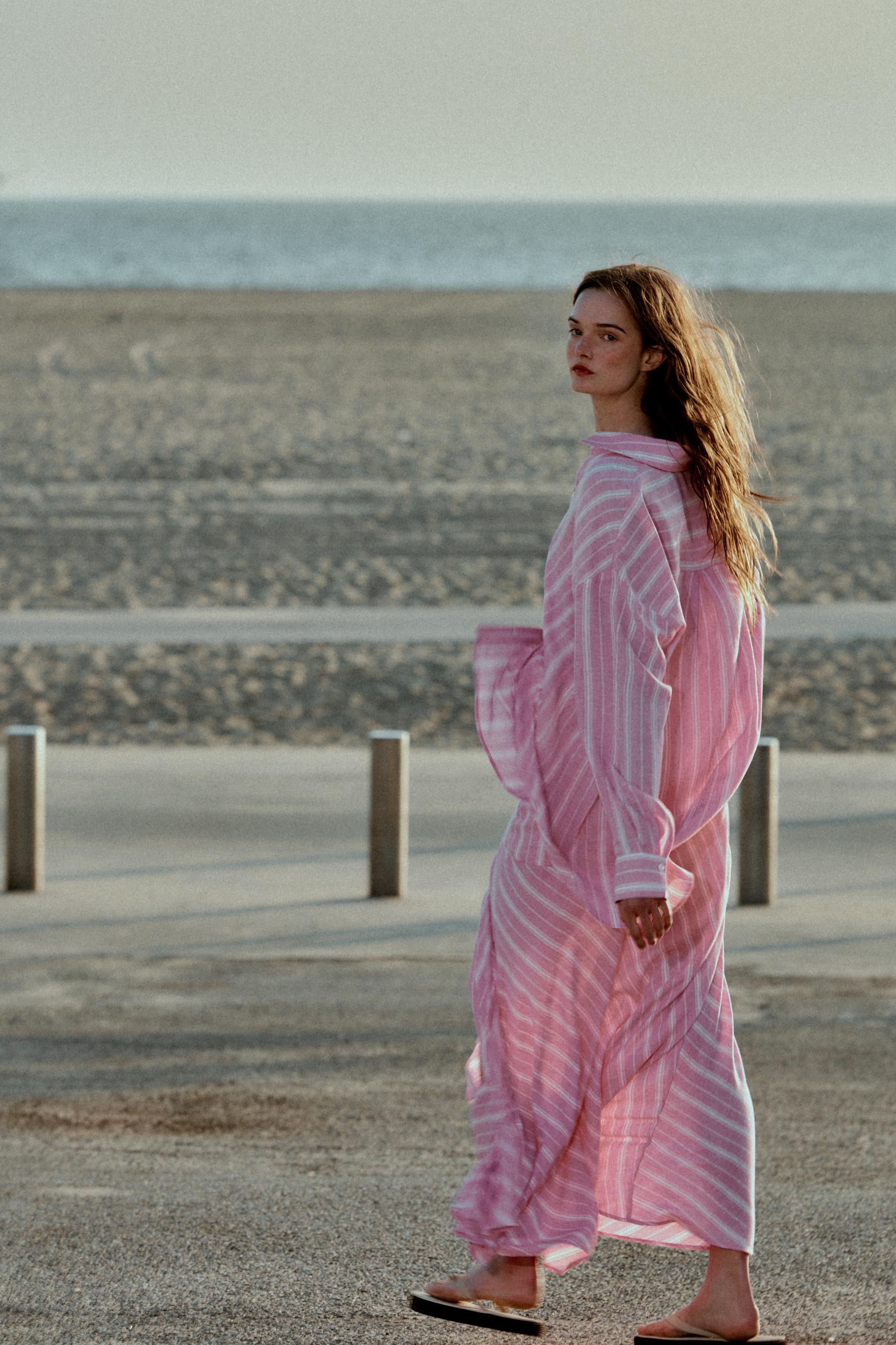 OVERSIZED STRIPED LINEN SHIRT