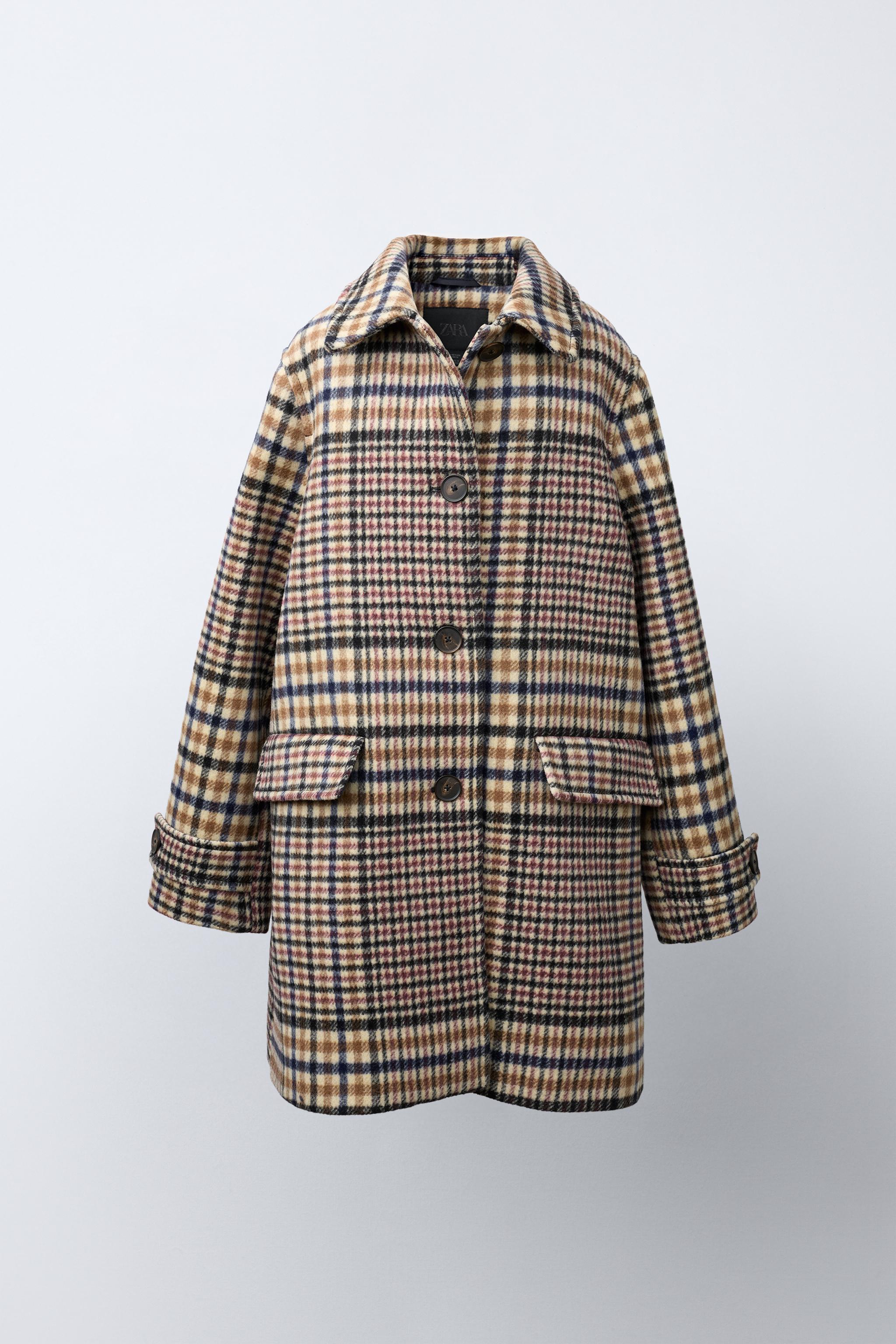 MANTEAU CARREAUX EFFET PATCHWORK
