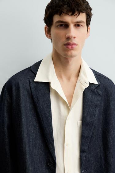 BLAZER DENIM COUPE DÉCONTRACTÉE - Indigo de Zara - Image 5