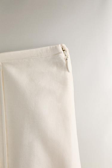 LACE SKIRT WITH PINTUCKS - Ivory by Zara - Image 4