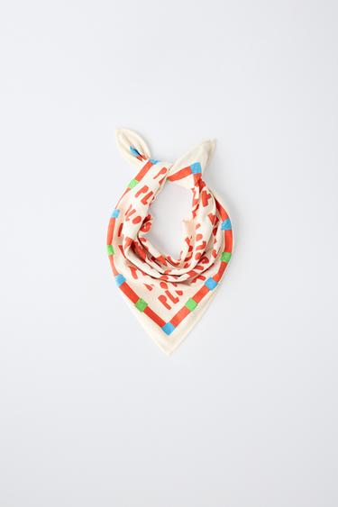 Zara CLARA CEBRIAN © MUSTRIGA BANDANA-RÄTIK - Ecru