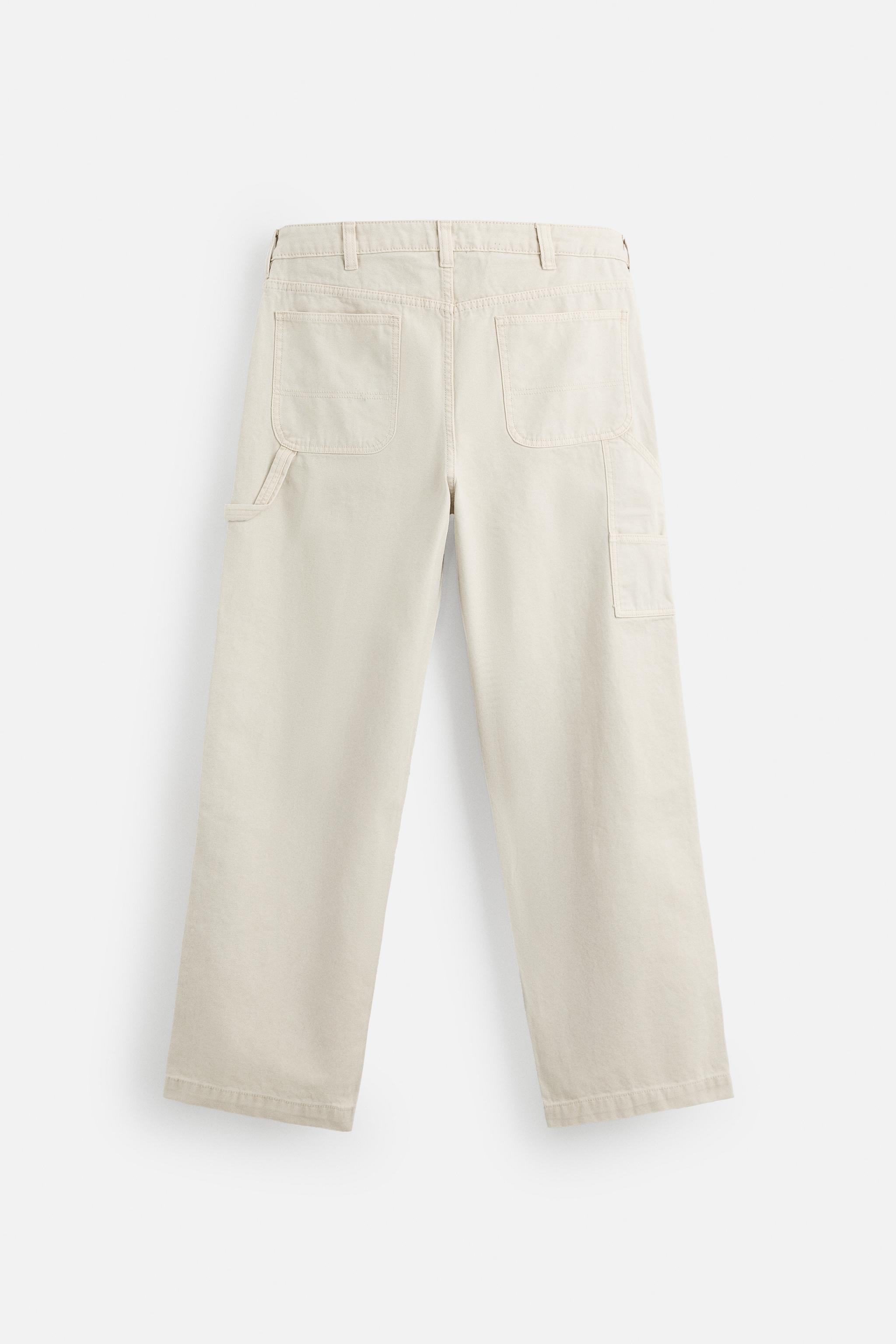 パンツ ZARA carpenter trousers CARPENTER POCKET PANTS - Brown | ZARA United States