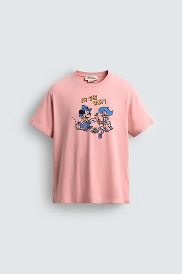 CAMISETA MICKEY + DONALD HARRY LAMBERT FOR ZARA X DISNEY - Rosa pastel de Zara
