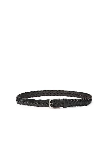 Zara Braided nappa leather belt - Brown