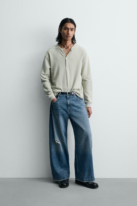 RELAXED FIT RIPPED JEANS from Zara - $79.90
