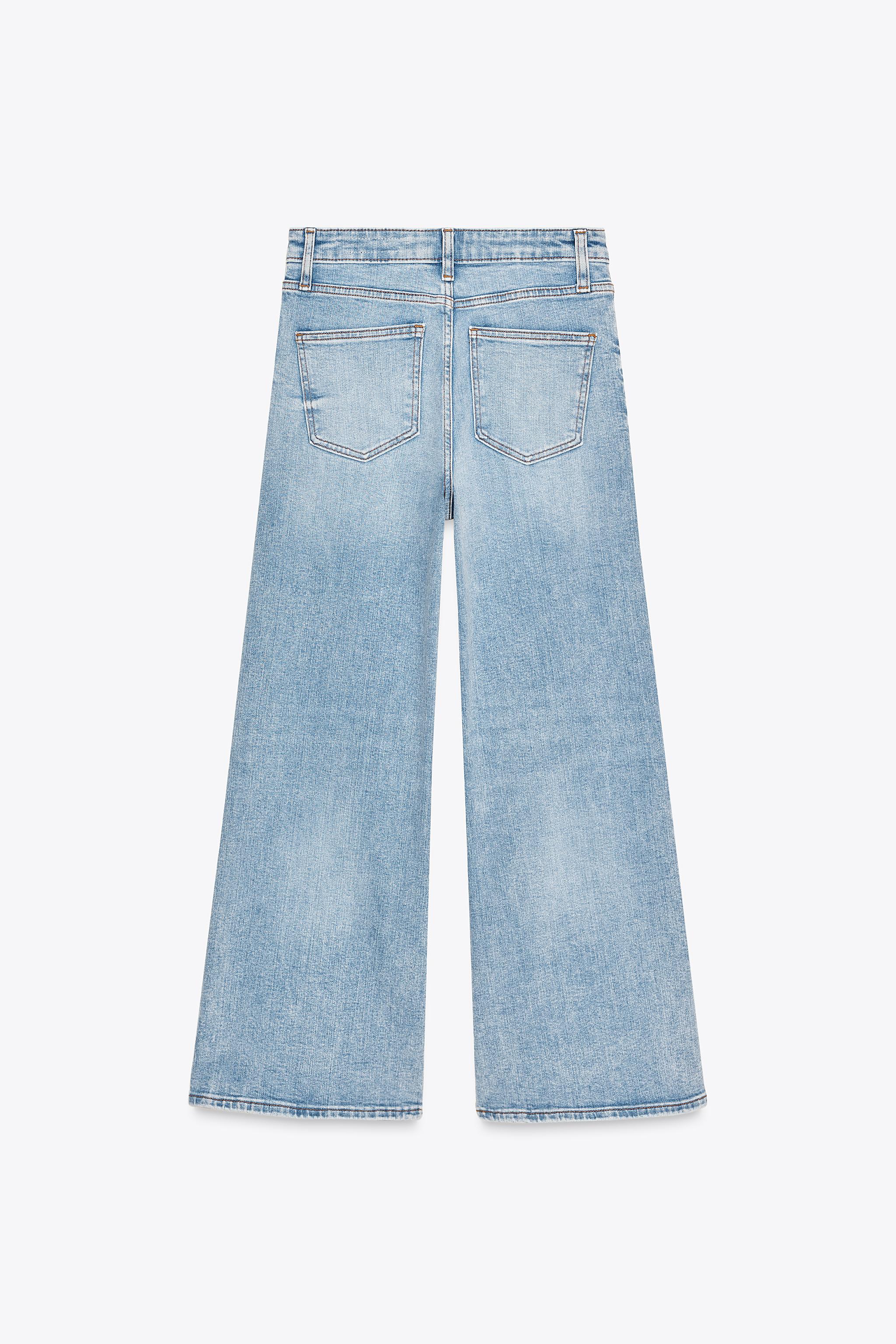 仮取置　anuans wide leg denim ライトブルー　1 S 洗える アニュアンス anuans Wide leg denim （LIGHT BLUE