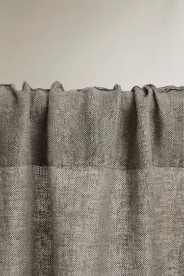 MEDIUM OPACITY LINEN CURTAIN – Vakondszürke a ZARA-tól