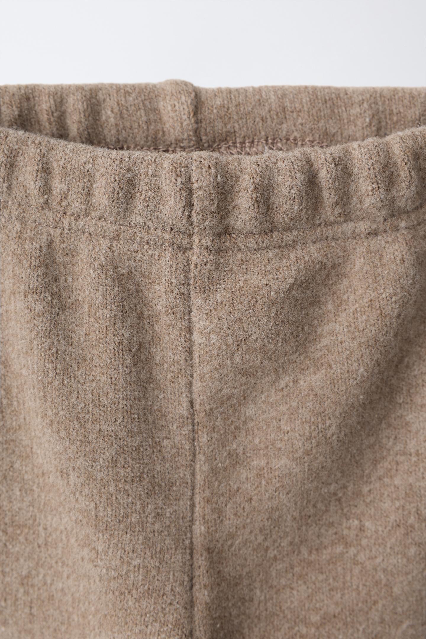 Детские леггинсы Zara Warm Footed, цвет: Коричневый — фото 3