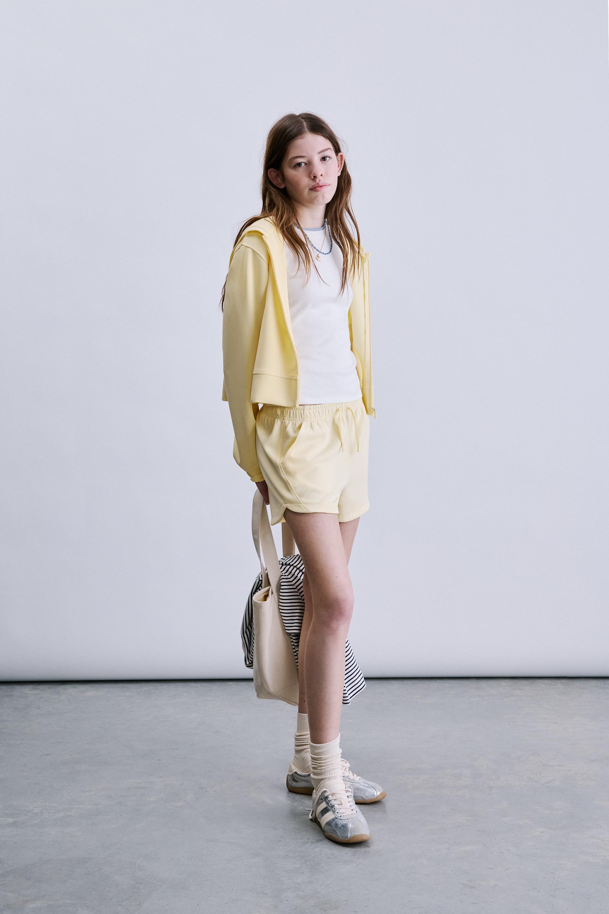 ZIP SWEATSHIRT WITH MODAL - Light yellow | ZARA United States