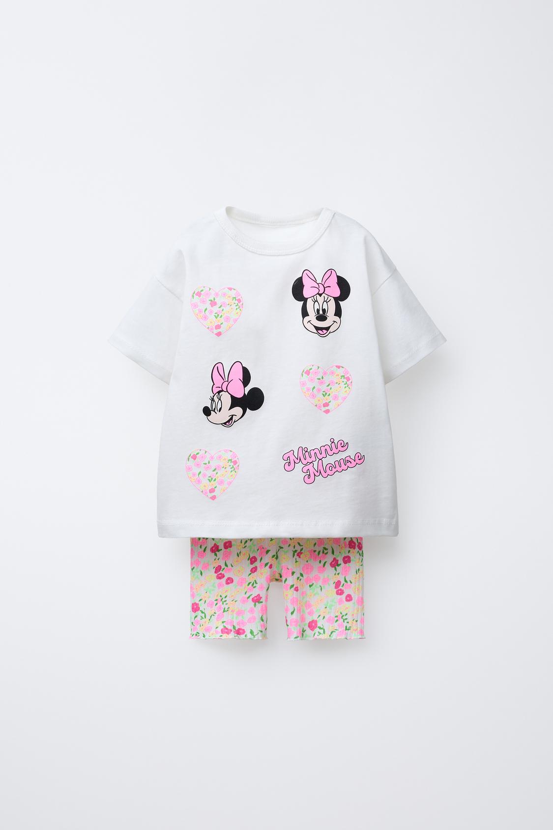 MINNIE MOUSE © DISNEY T-SHIRT AND BIKER LEGGINGS SET