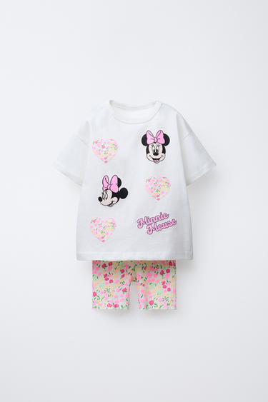 MINNIE MOUSE © DISNEY 티셔츠 & 사이클리스트 레깅스 세트 - Zara의 로즈핑크 - 이미지 0