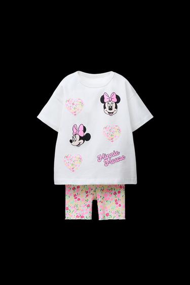 CONJUNTO CAMISETA Y LEGGING CICLISTA MINNIE MOUSE © DISNEY - Rosa de Zara - Imagen 0
