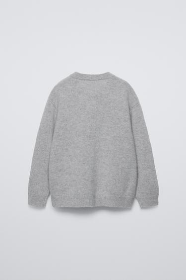 JERSEY 100% CASHMERE - Gris de Zara
