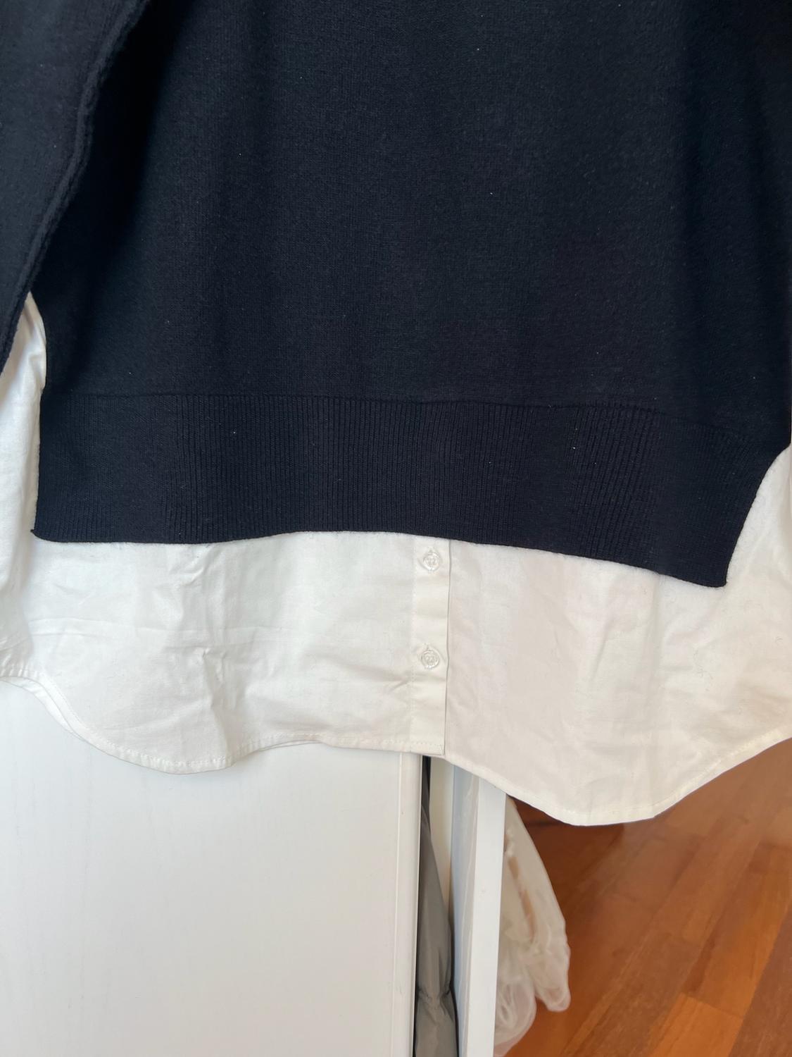 JUMPER WITH CONTRAST POPLIN - Image 2