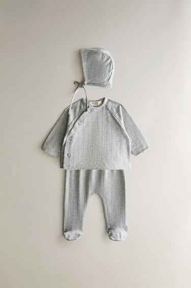 ENSEMBLE DE NAISSANCE BÉBÉ - Gris chiné de Zara - Image 0