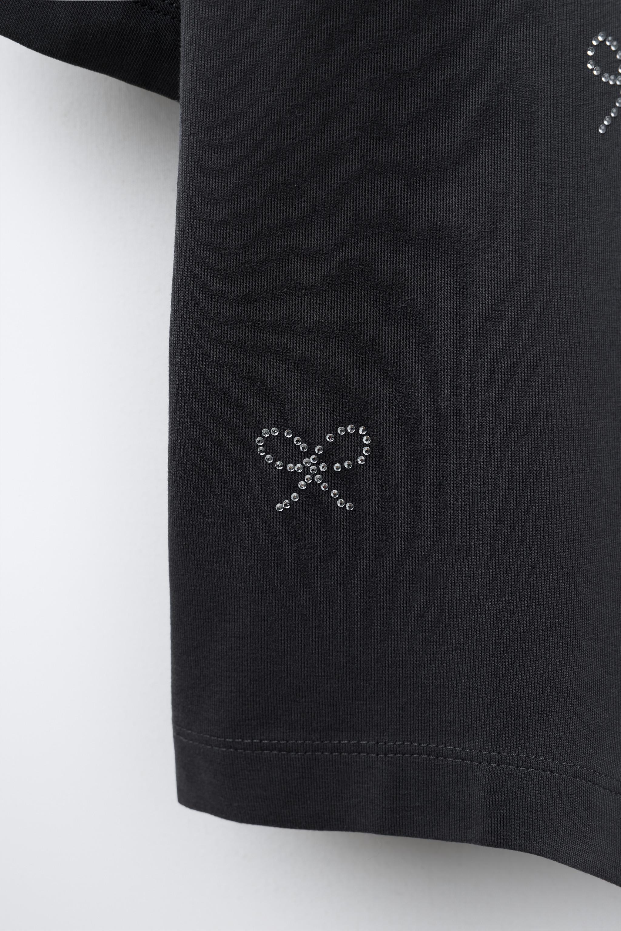 RHINESTONE BOXY FIT T-SHIRT