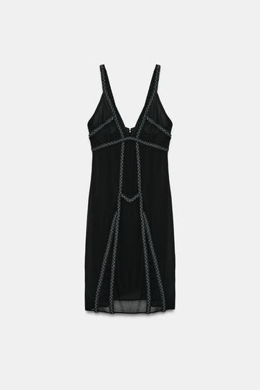ROBE BRODERIES FANTAISIE ZW COLLECTION - Noir de Zara - Image 0