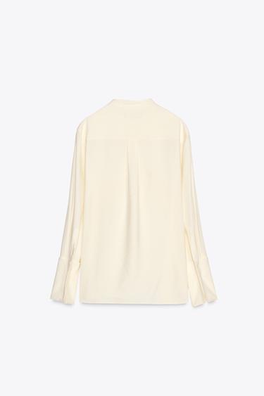 CHEMISE FLUIDE POCHES ZW COLLECTION - Écru de Zara - Image 5