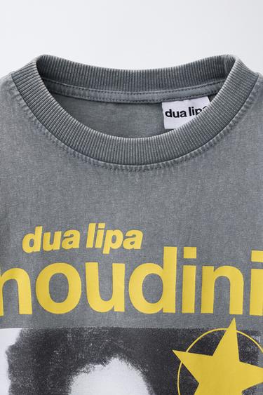 Zara DUA LIPA © PRINT T-SHIRT - Gray