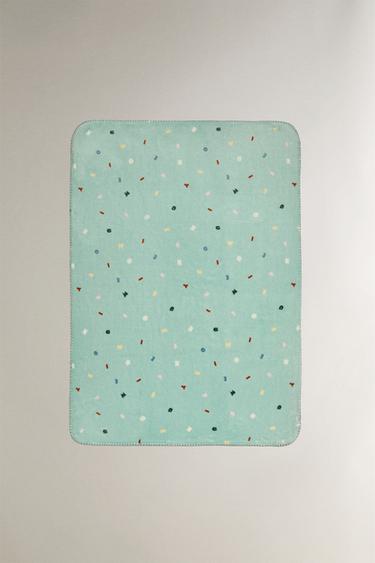 Zara MICKEY & MINNIE LETTERS BABY FLEECE BLANKET ©DISNEY - Multicolored