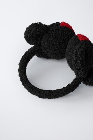 CACHE-OREILLES EN IMITATION PEAU DE MOUTON MICKEY MOUSE © DISNEY - Noir de Zara - Image 1