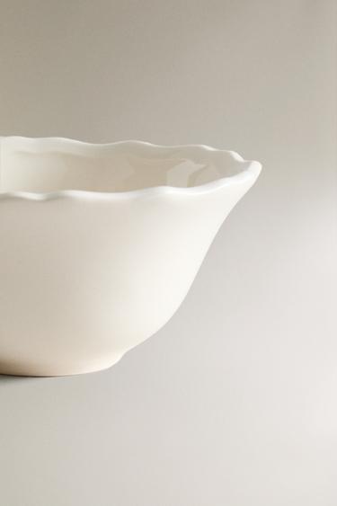 EARTHENWARE SNACK BOWL - Ecru by Zara - Image 3