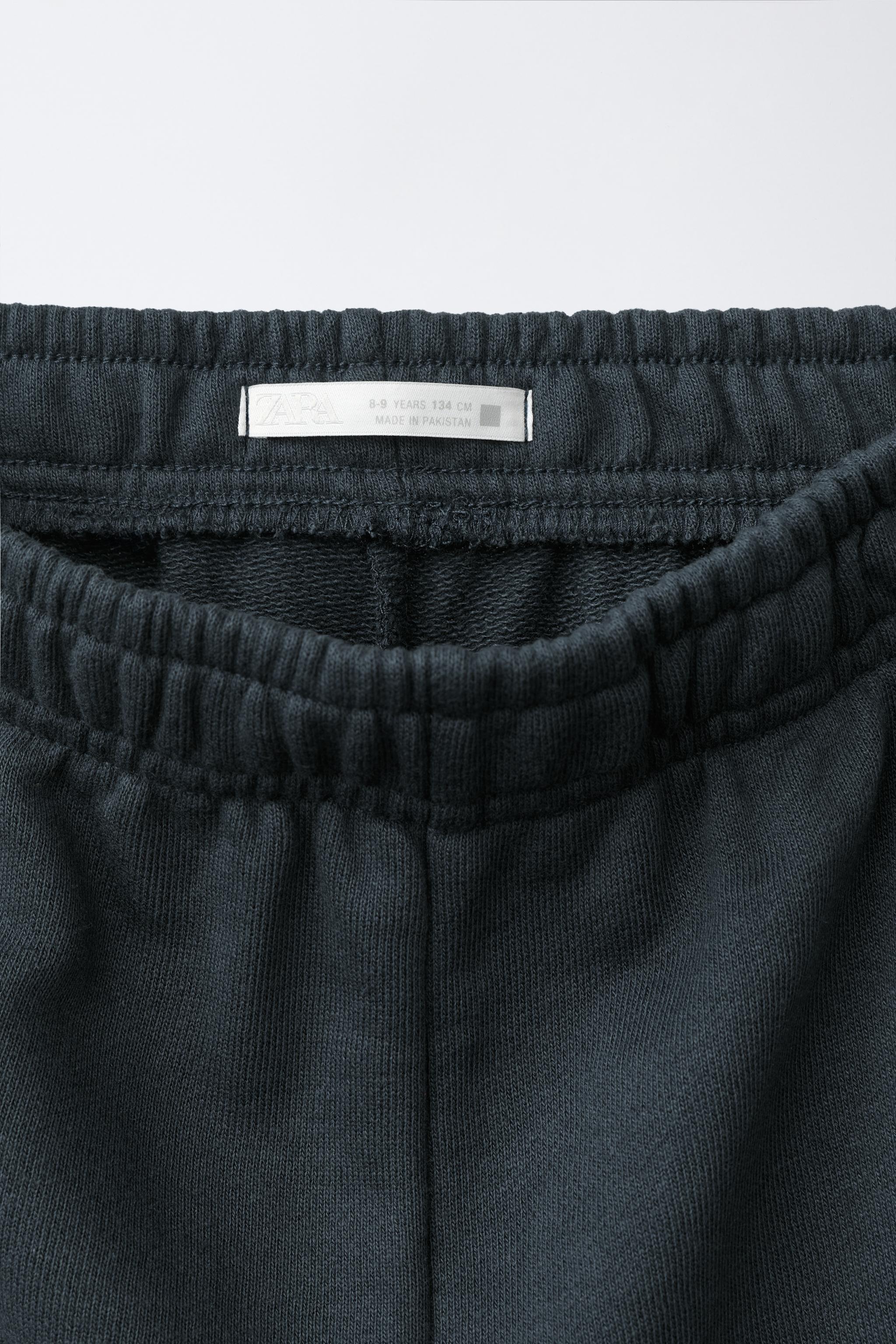 Детские свитеры Zara ZIP SWEATSHIRT AND WIDE LEG PANTS SET WITH CONTRAST STRIPES — фото 7