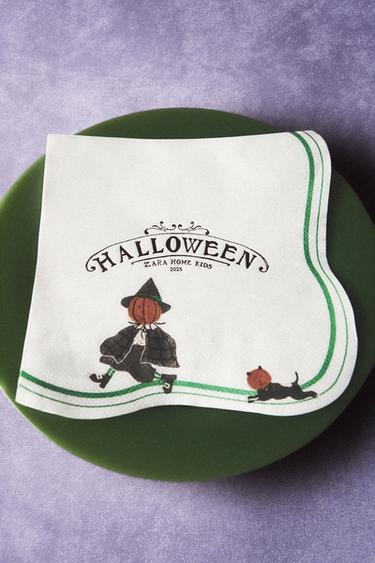 LOT SERVIETTES PAPIER ENFANTS HALLOWEEN (LOT DE 20) - Multicolore de Zara