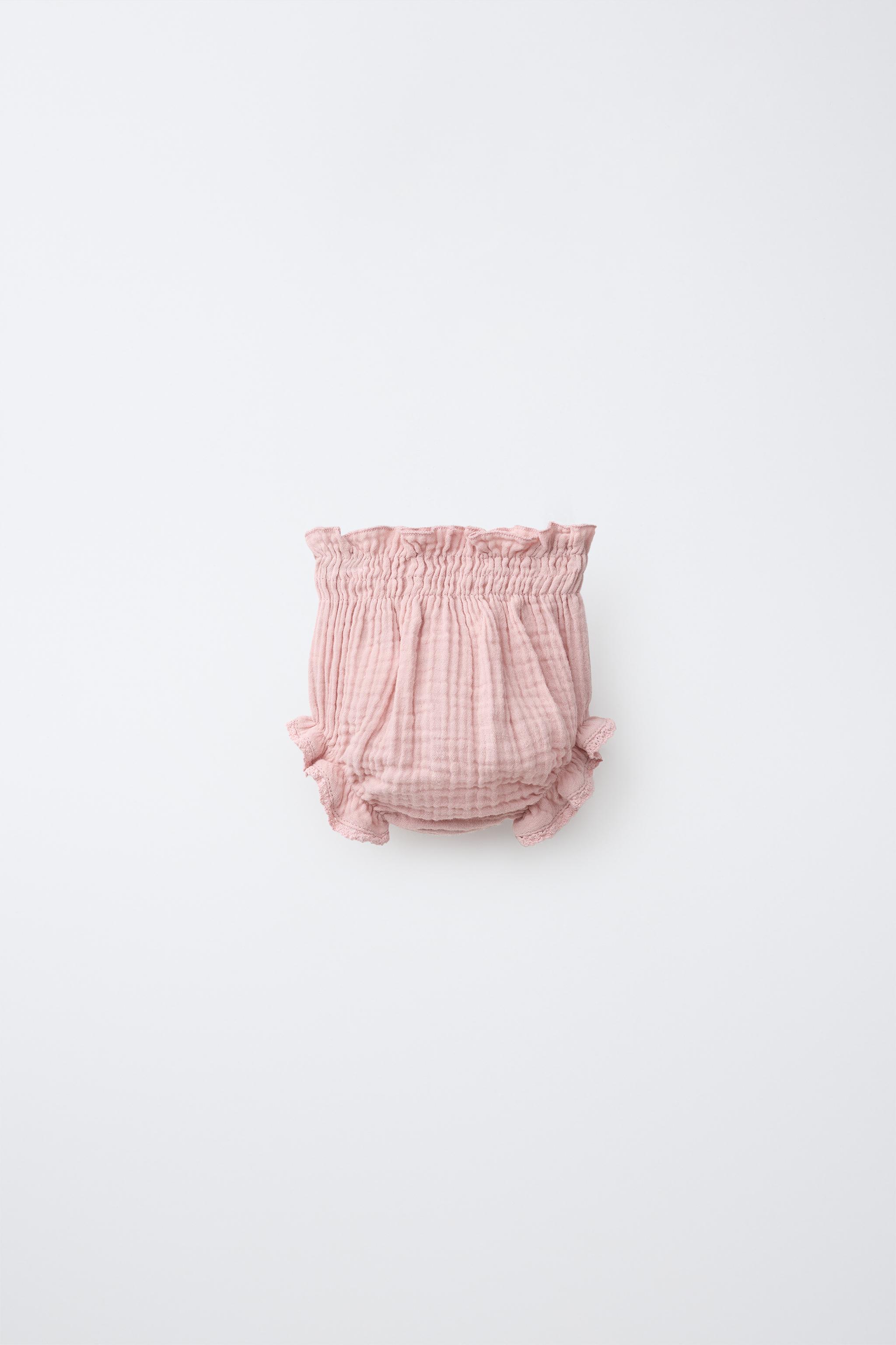 TEXTURED LACE BOTTOMS — Pink