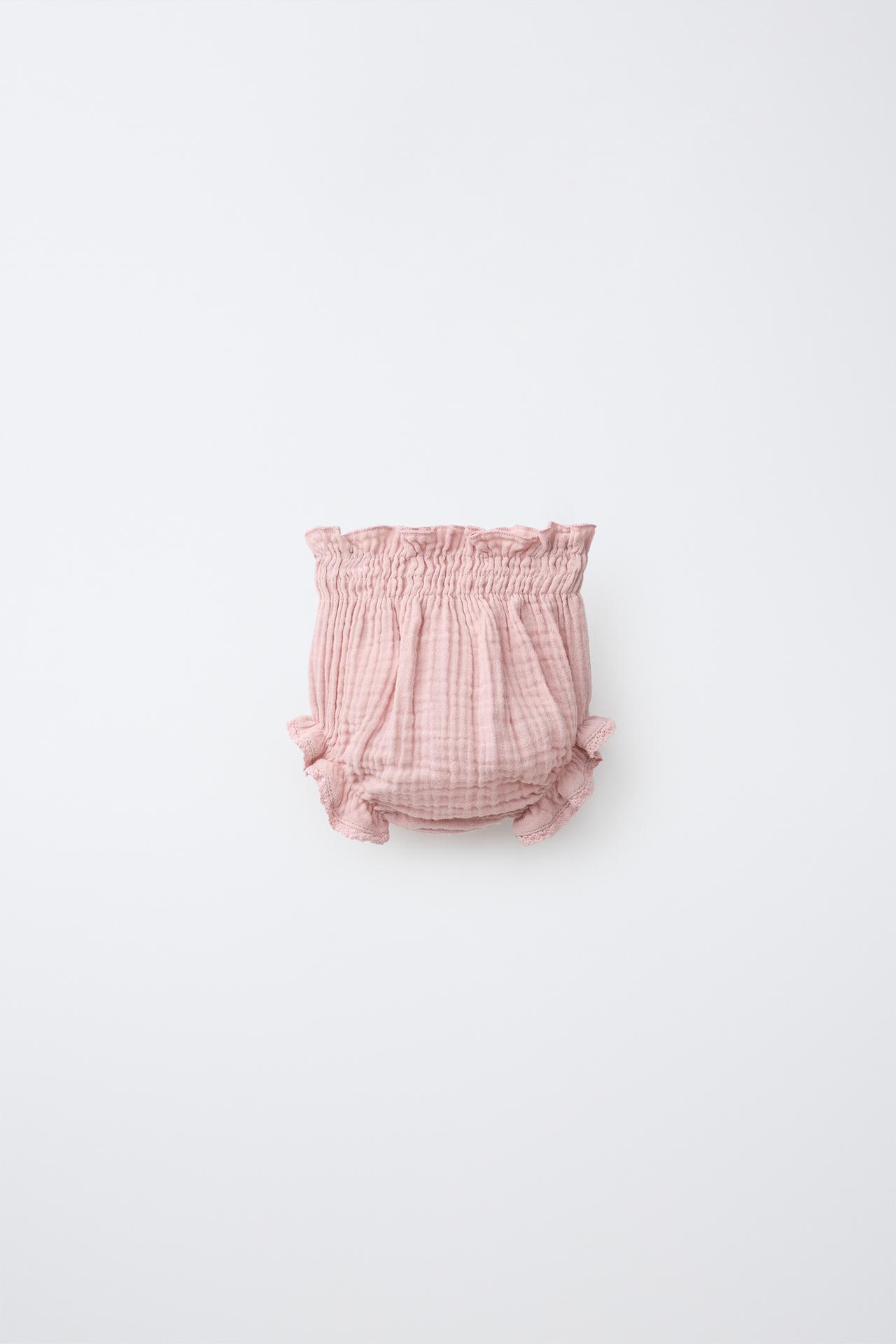 TEXTURED LACE BOTTOMS — Pink