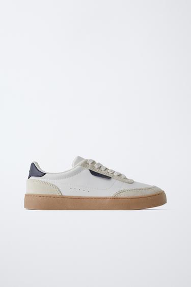 SNEAKERS WITH DETAIL - White by Zara
