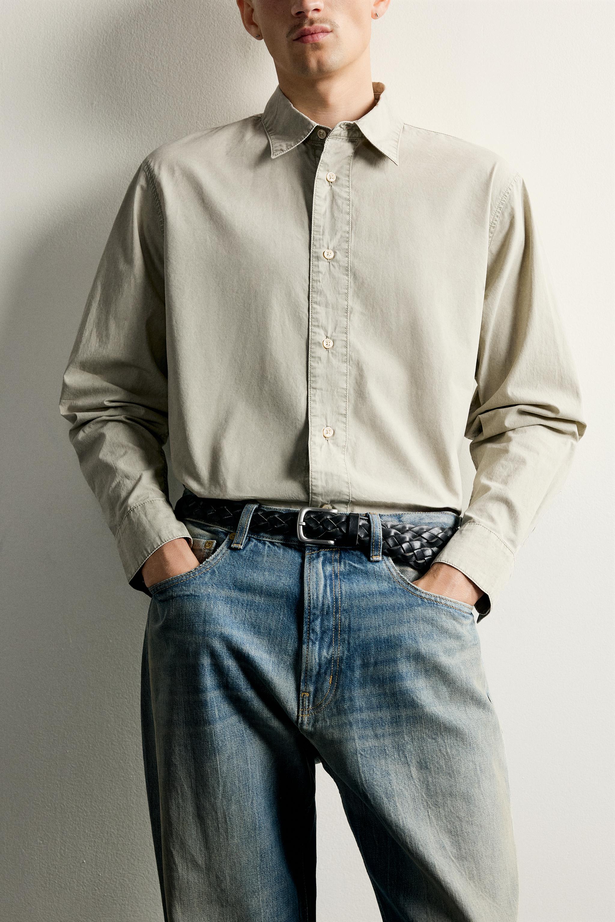 ACID WASH RELAXED FIT SHIRT